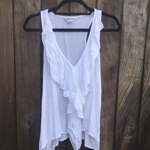 Hard Tail ruffled racerback top